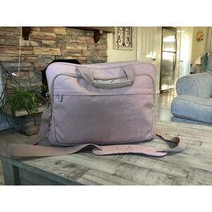 Bagsmart Pink Laptop Briefcase Messenger Bag Multi Compartment Travel Work Tote